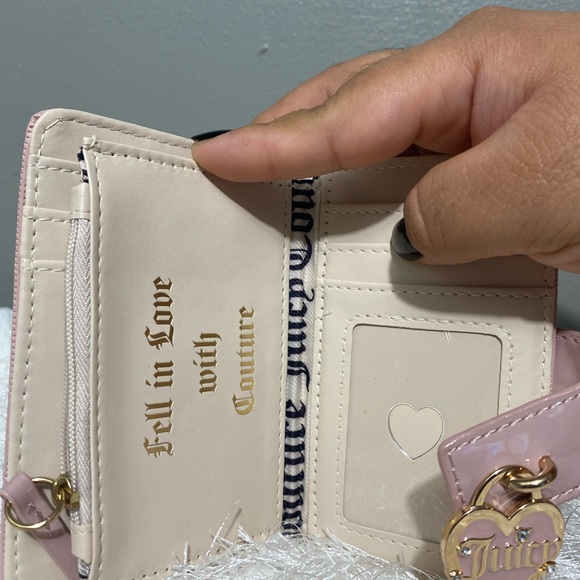 Juicy Couture Dusty Blush Simply Perfect Doubled Sided Trifold Wallet - Picture 9 of 11